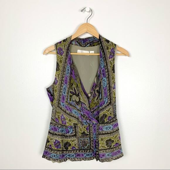 Dana Buchman Sleeveless Boho Silk Top - Picture 7 of 7